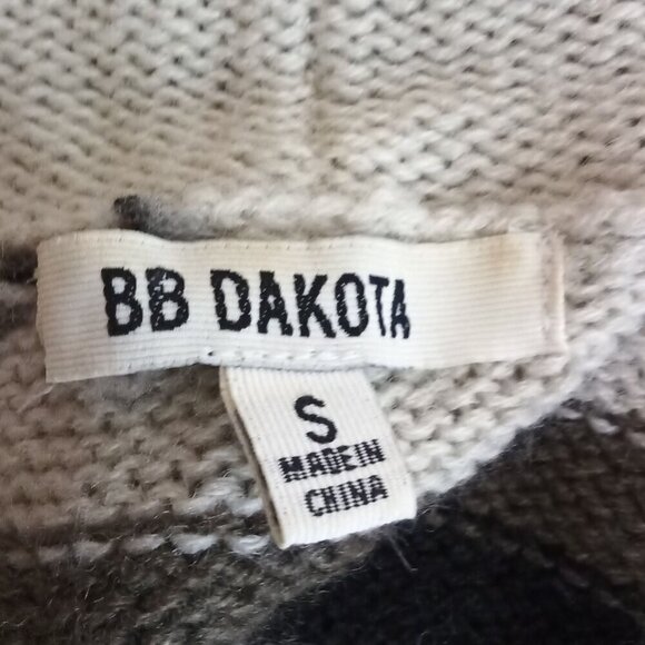 B B Dakota Southwest Aztec Wool Blend Open Front Cardigan Sweater Size Small - Picture 7 of 7
